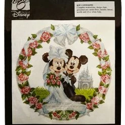 Deals ✔️ Disney Cross Stitch Kit - Mickey And Minnie Wedding ????