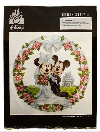 Deals ✔️ Disney Cross Stitch Kit - Mickey And Minnie Wedding ????