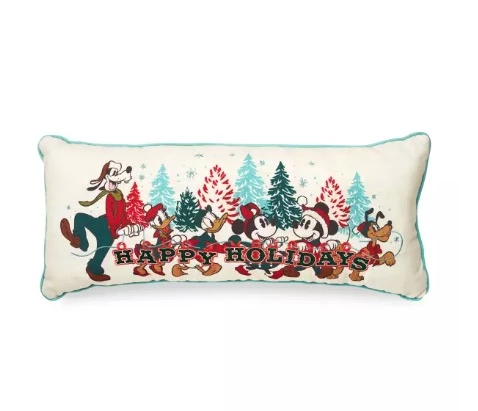 Best Pirce π Disney Throw Pillow - Happy Holidays - Mickey & Friends π₯°