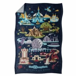Best Pirce ✨ Disney Throw Blanket - Walt Disney World Resort Map 👍