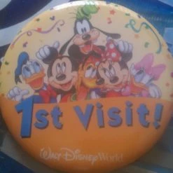 Cheapest ???? Disney Souvenir Button - Mickey Mouse And Friends - First Visit ❤️