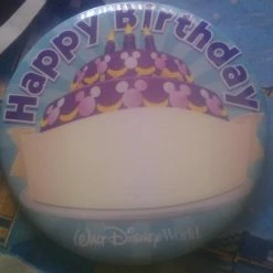 Cheapest ???? Disney Souvenir Button - ???? Birthday Cake - Happy ???? Birthday ⌛